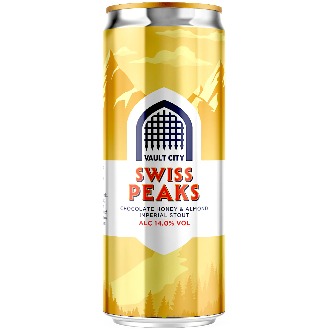 Vault City Swiss Peaks Chocolate, Honey & Almond Imperial Stout 330ml (14%)